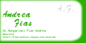andrea fias business card